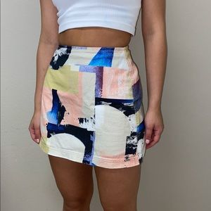 Urban Outfitters Geometric Pattern Skirt